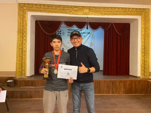 Маратбеков Ерасыл- самый молодой чемпион   в истории шахмат  Чуйской области  среди взрослых